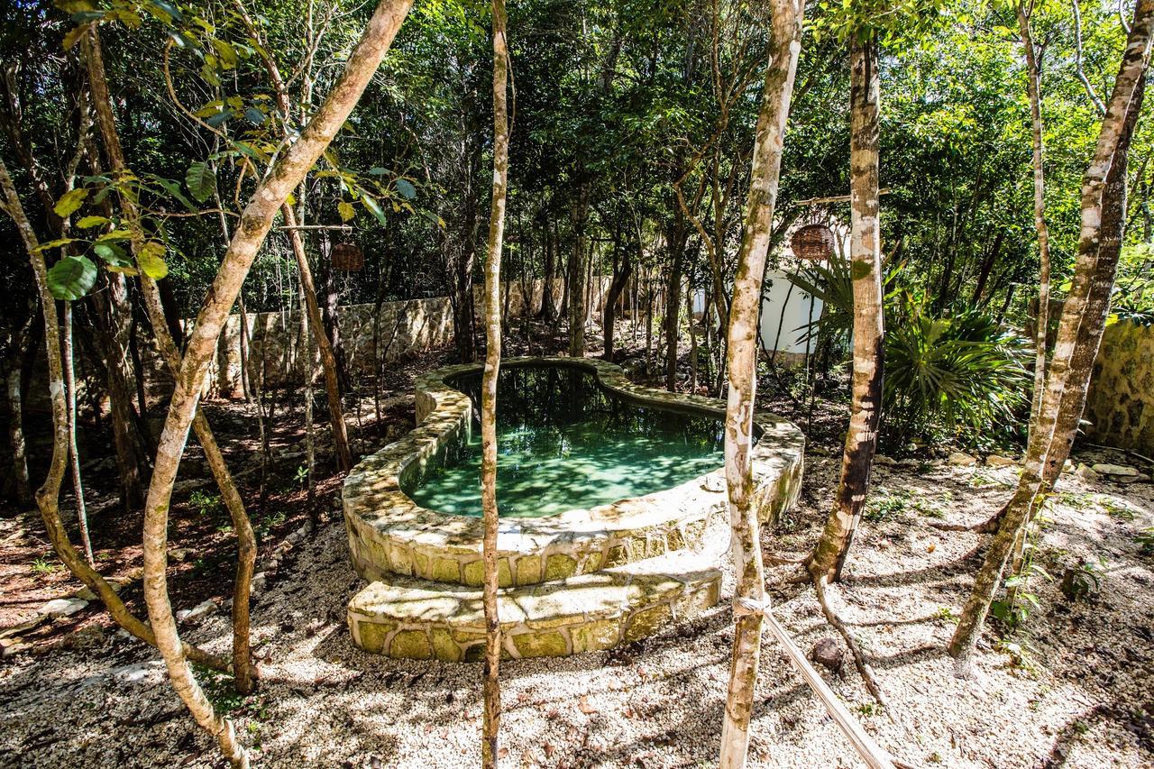 Escarabajo Rojo Bed & Breakfast Tulum Bagian luar foto